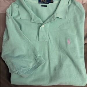 Polo by Ralph Lauren Men's Light Green Polo Shirt